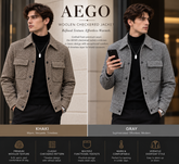 AEGO Wool Check Jacket