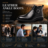 ANTON Leather Ankle Boots