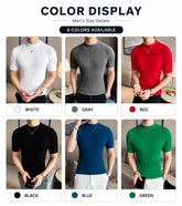 Baldwin Ribbed Mock Neck Tee
