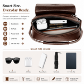 NORDVIK Waterproof PU Leather Crossbody Bag