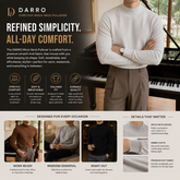 DARRO Stretchy Mock Neck Pullover