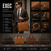 EXEC Leather Business Bag