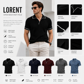 LORENT Casual Knit Polo