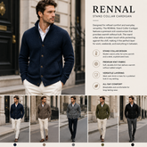 RENNAL Stand Collar Cardigan