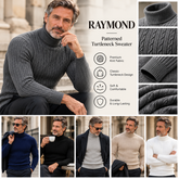 RAYMOND Patterned Turtleneck Sweater