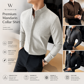 WINDHAM Premium Mandarin Collar Shirt