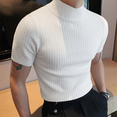 ZENO Premium Textured Mock Neck T-Shirt