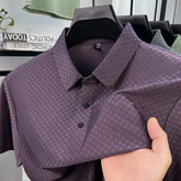 CHEZZ Waffle Textured Silky Cool Polo