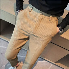 ZURIN Waffle Textured Casual Pants