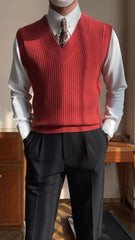 RUSS V neck Knitted Vest
