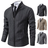 RONAL Cashmere Knitted Zipper Sweater