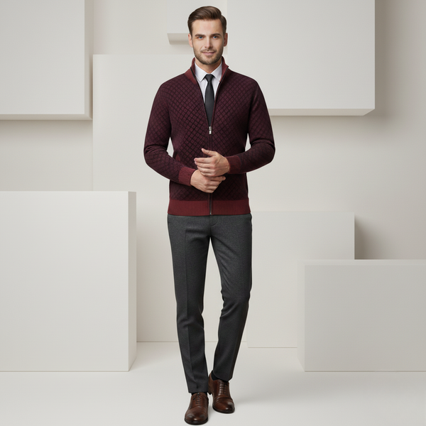 Belford Stand Collar Premium Cardigan