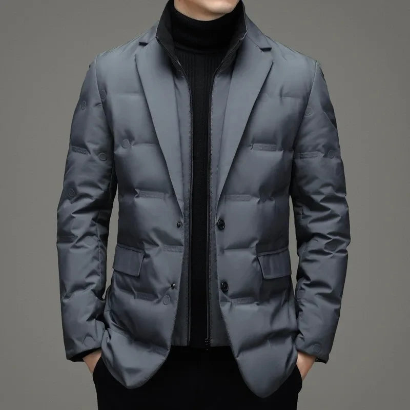 RUTH Padded Blazer with Zipper Layer