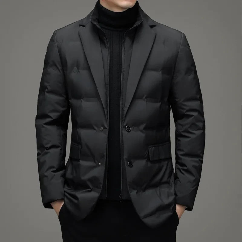 RUTH Padded Blazer with Zipper Layer
