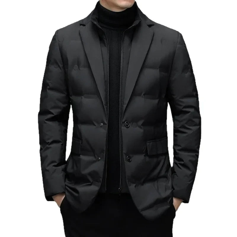 RUTH Padded Blazer with Zipper Layer