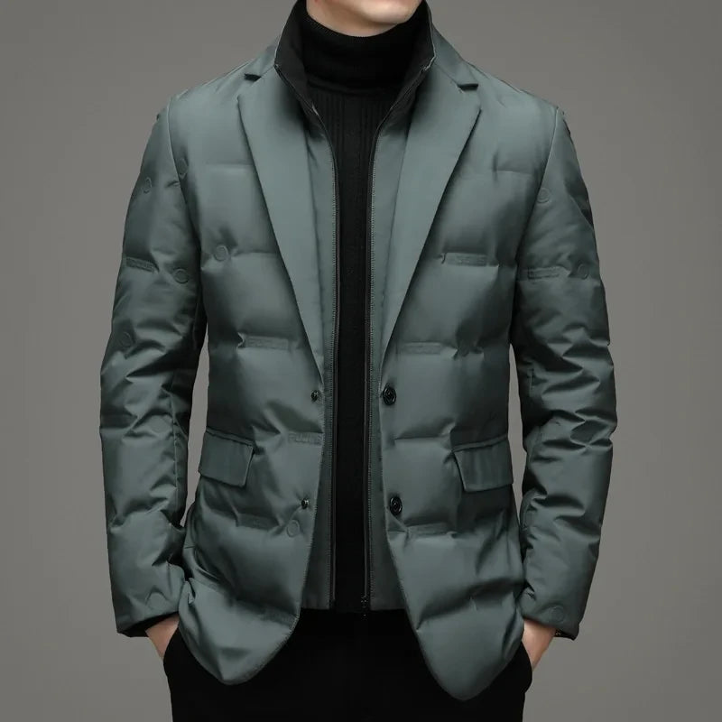 RUTH Padded Blazer with Zipper Layer