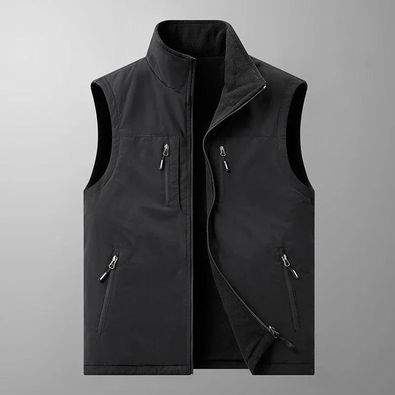 SANDO Multi-pockets Fleece Vest