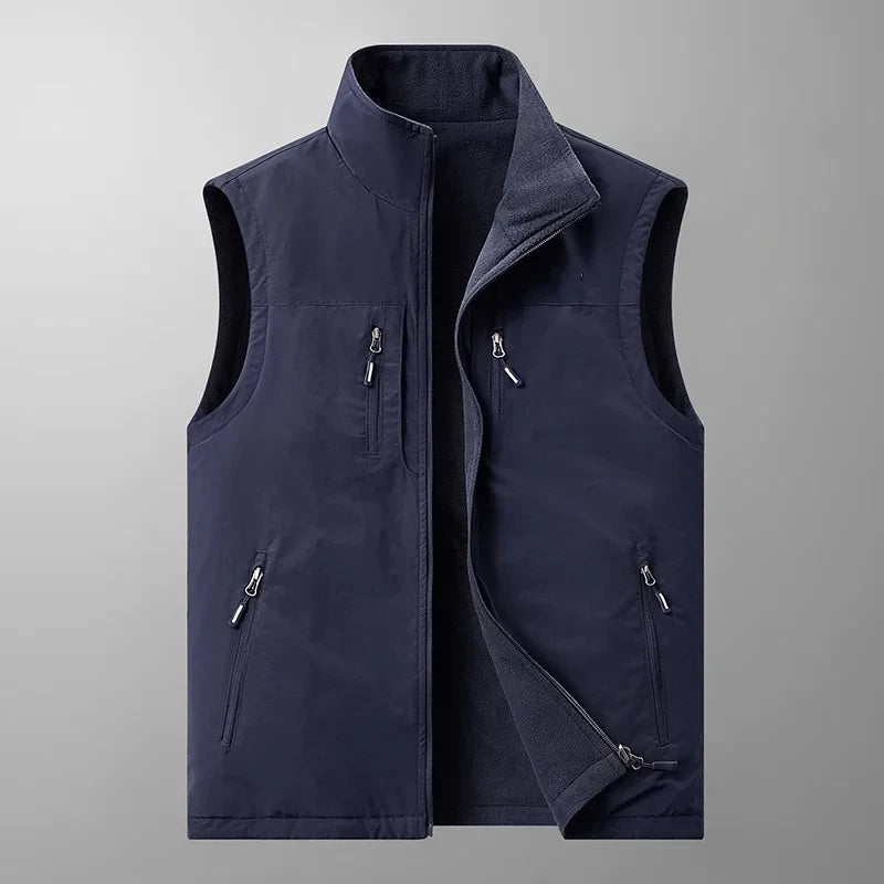 SANDO Multi-pockets Fleece Vest