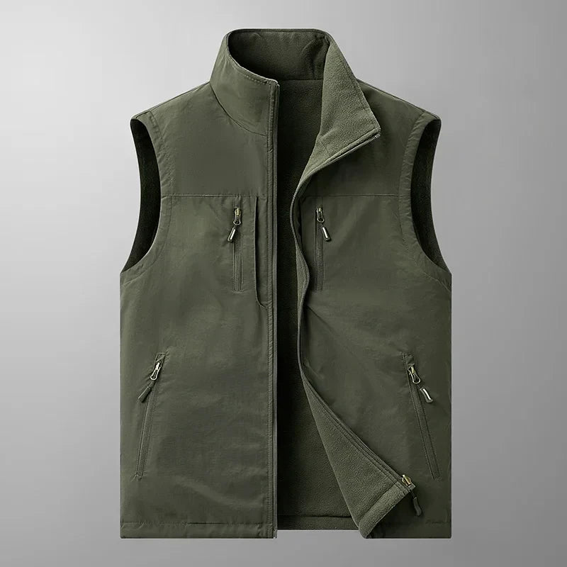 SANDO Multi-pockets Fleece Vest