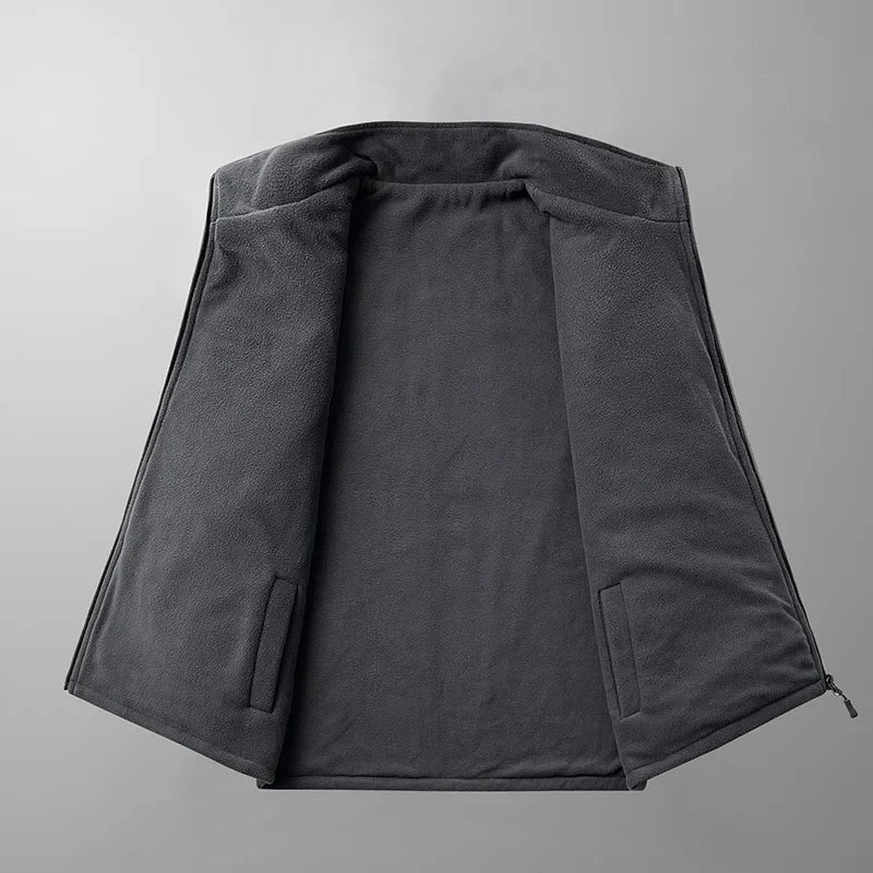 SANDO Multi-pockets Fleece Vest
