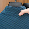 CHEKK Patterned Half-Zip Sweater