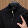 CHEKK Patterned Half-Zip Sweater