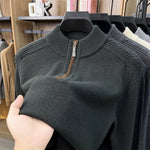 ARRON quarter-zip knit sweater colour option