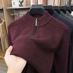 ARRON quarter-zip knit sweater colour option