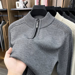 ARRON quarter-zip knit sweater colour option
