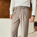 KIERAN Tailored Pleated Straight Trousers