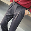 KIERAN Tailored Pleated Straight Trousers