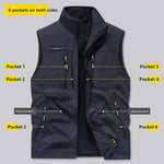 SANDO Multi-pockets Fleece Vest