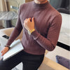 APOLLO Knitted Mock-Neck Sweater