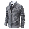 DALMON Patterned Zipper Cardigan