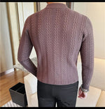 APOLLO Knitted Mock-Neck Sweater
