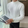 APOLLO Knitted Mock-Neck Sweater
