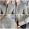 LUCIAN Stand Collar Button Down Shirt