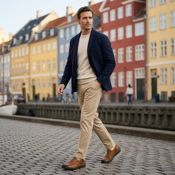 LORRO Leather Slip-on Shoes