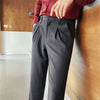 KIERAN Tailored Pleated Straight Trousers