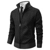 DALMON Patterned Zipper Cardigan