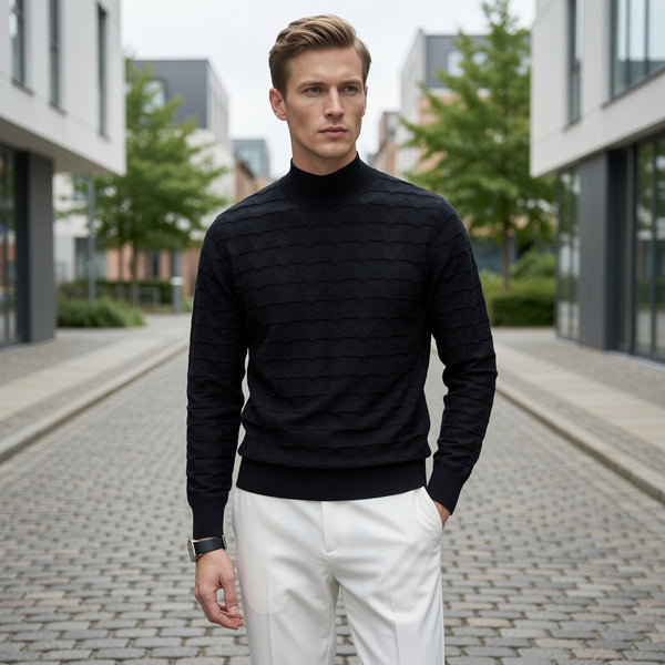 FLOE Wave Pattern Knit Sweatshirt