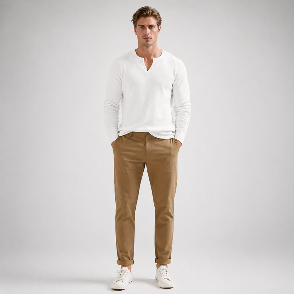 NICO Casual Spring Henley Neck Shirt