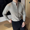 LUCIAN Stand Collar Button Down Shirt