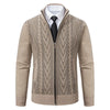 RONAL Cashmere Knitted Zipper Sweater
