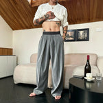 LUTHOR Wide-leg Elastic Pants