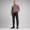 APOLLO Knitted Mock-Neck Sweater
