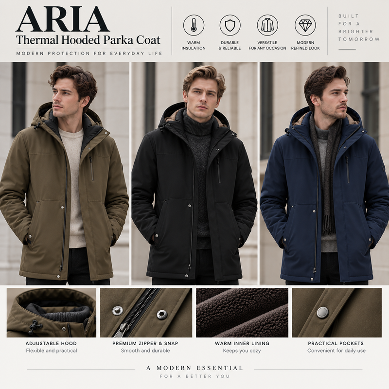 ARIA Thermal Hooded Parka Coat