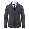 RONAL Cashmere Knitted Zipper Sweater
