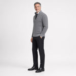 DALMON Patterned Zipper Cardigan