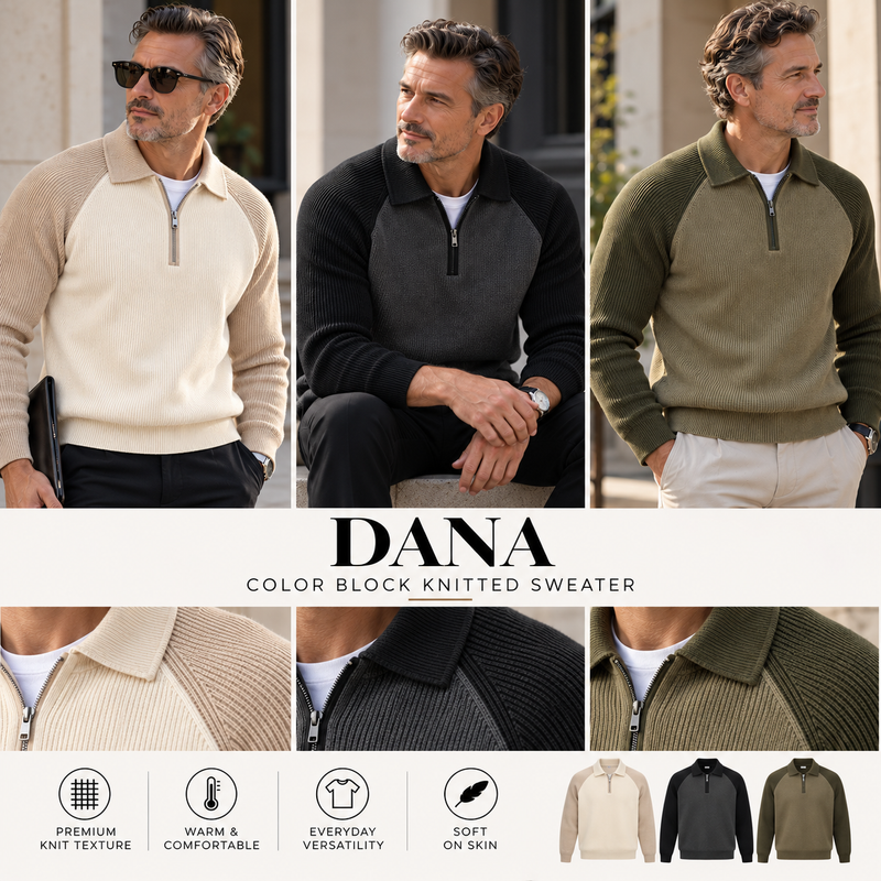 DANA Color Block Knitted Sweater